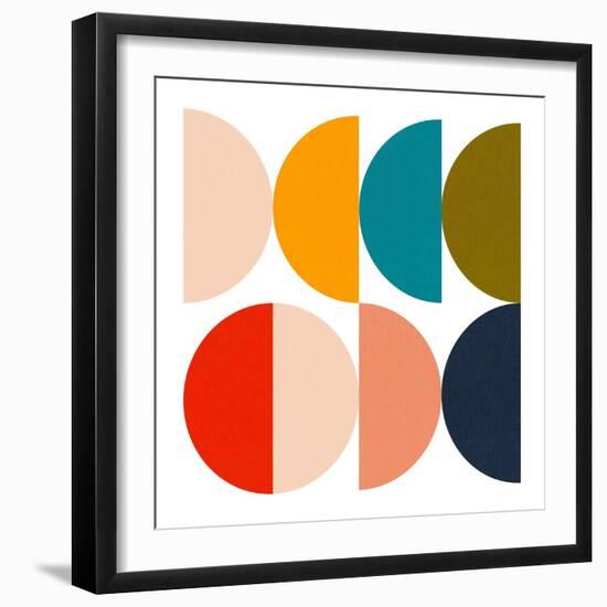 Mid Century Geometric Color Play-Ana Rut Bre-Framed Photographic Print