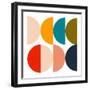 Mid Century Geometric Color Play-Ana Rut Bre-Framed Photographic Print