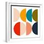 Mid Century Geometric Color Play-Ana Rut Bre-Framed Photographic Print