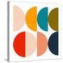 Mid Century Geometric Color Play-Ana Rut Bre-Stretched Canvas