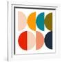 Mid Century Geometric Color Play-Ana Rut Bre-Framed Photographic Print