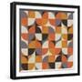 Mid Century Geometric Pattern I-Eline Isaksen-Framed Art Print