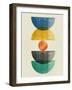 Mid Century Half Moons I-Eline Isaksen-Framed Art Print