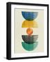 Mid Century Half Moons I-Eline Isaksen-Framed Art Print