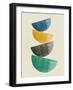 Mid Century Half Moons III-Eline Isaksen-Framed Art Print