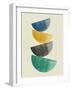 Mid Century Half Moons III-Eline Isaksen-Framed Art Print