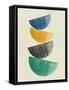 Mid Century Half Moons III-Eline Isaksen-Framed Stretched Canvas