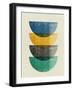 Mid Century Half Moons-Eline Isaksen-Framed Art Print