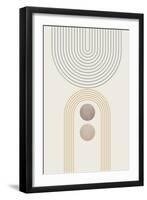 Mid Century Minimalist Boho 1-Urban Epiphany-Framed Art Print