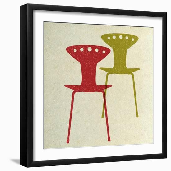 Mid Century Modern Chairs I-Anita Nilsson-Framed Art Print