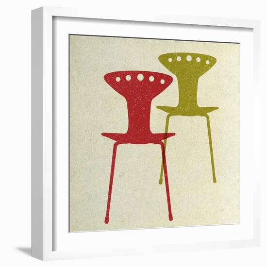 Mid Century Modern Chairs I-Anita Nilsson-Framed Art Print