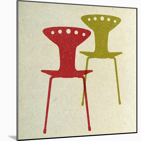 Mid Century Modern Chairs I-Anita Nilsson-Mounted Art Print