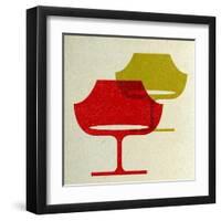 Mid Century Modern Chairs I-Anita Nilsson-Framed Art Print