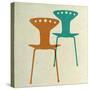 Mid Century Modern Chairs II-Anita Nilsson-Stretched Canvas