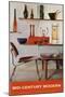 Mid-Century Modern Furnishings-null-Mounted Art Print