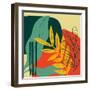 Mid Century Modern II-Becky Thorns-Framed Art Print