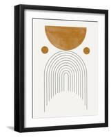 Mid Century Modern / Soft Brown Watercolor Balance-THE MIUUS STUDIO-Framed Photographic Print