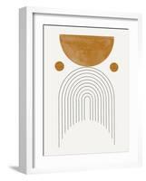 Mid Century Modern / Soft Brown Watercolor Balance-THE MIUUS STUDIO-Framed Photographic Print