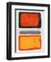 Mid Century Orange and Yellow Study-Eline Isaksen-Framed Art Print