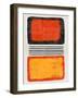 Mid Century Orange and Yellow Study-Eline Isaksen-Framed Art Print