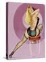 Mid-Century Pin-Ups - Beauty Parade Magazine - Oh! Purple-Peter Driben-Stretched Canvas