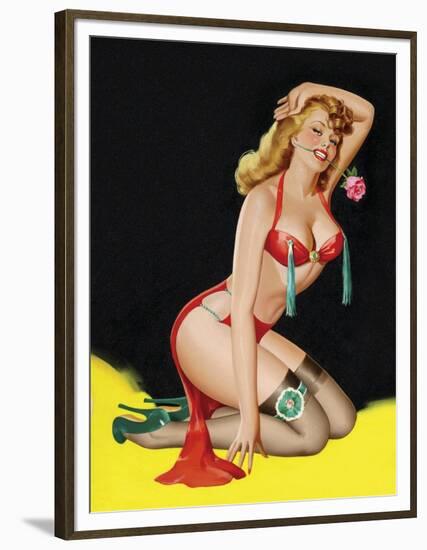 Mid-Century Pin-Ups - Beauty Parade Magazine - Rose-Peter Driben-Framed Art Print