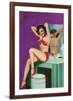 Mid-Century Pin-Ups - Bedtime Stories-Peter Driben-Framed Art Print