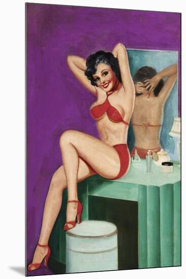 Mid-Century Pin-Ups - Bedtime Stories-Peter Driben-Mounted Art Print