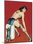 Mid-Century Pin-Ups - Flirt Magazine - Playful Pussy-Peter Driben-Mounted Art Print