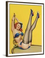 Mid-Century Pin-Ups - Flirt Magazine - Sailor Girl-Peter Driben-Framed Art Print