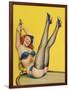 Mid-Century Pin-Ups - Flirt Magazine - Sailor Girl-Peter Driben-Framed Art Print