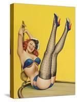 Mid-Century Pin-Ups - Flirt Magazine - Sailor Girl-Peter Driben-Stretched Canvas
