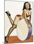 Mid-Century Pin-Ups - Over a drum-Peter Driben-Mounted Art Print