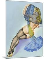 Mid-Century Pin-Ups - The Veil-Peter Driben-Mounted Art Print