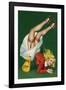 Mid-Century Pin-Ups - Titter Magazine - Cheerleader-Peter Driben-Framed Art Print