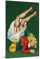 Mid-Century Pin-Ups - Titter Magazine - Cheerleader-Peter Driben-Mounted Art Print