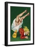 Mid-Century Pin-Ups - Titter Magazine - Cheerleader-Peter Driben-Framed Art Print