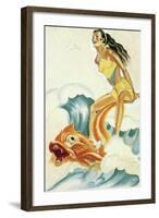 Mid-Century Pin-Ups - Whisper Magazine - Wave Rider-Peter Driben-Framed Art Print