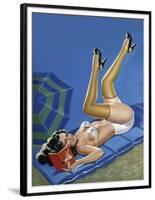 Mid-Century Pin-Ups - Wink Magazine - Merry mirthful Maiden-Peter Driben-Framed Art Print