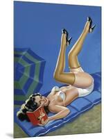 Mid-Century Pin-Ups - Wink Magazine - Merry mirthful Maiden-Peter Driben-Mounted Art Print