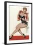 Mid-Century Pin-Ups - Wink Magazine - Silk Stockings & High Heels-Peter Driben-Framed Art Print