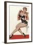 Mid-Century Pin-Ups - Wink Magazine - Silk Stockings & High Heels-Peter Driben-Framed Art Print