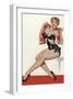 Mid-Century Pin-Ups - Wink Magazine - Silk Stockings & High Heels-Peter Driben-Framed Art Print