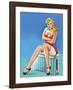 Mid-Century Pin-Ups - Wink Magazine - Warm Thoughts-Peter Driben-Framed Art Print