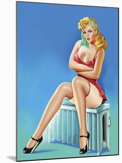 Mid-Century Pin-Ups - Wink Magazine - Warm Thoughts-Peter Driben-Mounted Art Print