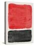 Mid Century Red and Black Study-Eline Isaksen-Stretched Canvas