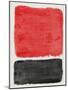 Mid Century Red and Black Study-Eline Isaksen-Mounted Art Print