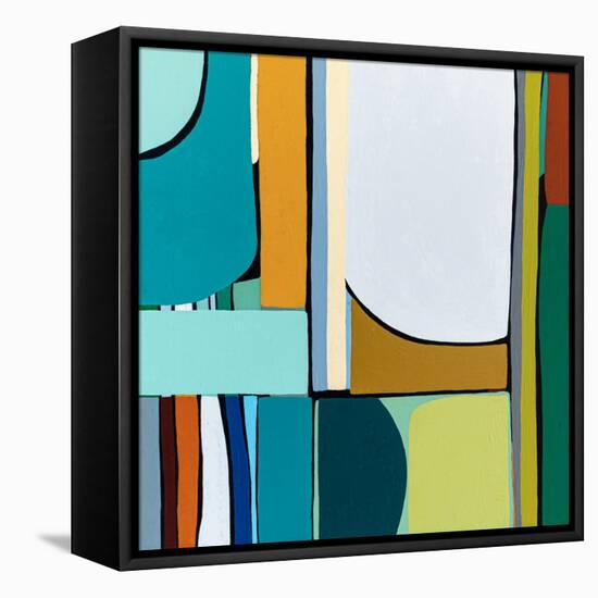 Mid-century Rendezvous-Hyunah Kim-Framed Stretched Canvas