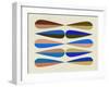 Mid Century Shapes II-Eline Isaksen-Framed Art Print