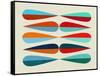 Mid Century Shapes III-Eline Isaksen-Framed Stretched Canvas